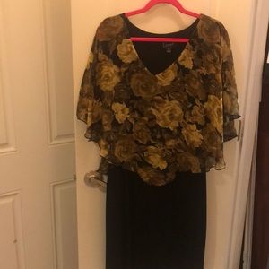 Black And Floral Dress